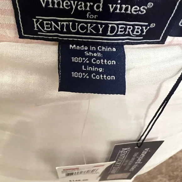 Vineyard Vines NWT Pink Seersucker Kentucky Derby Pleated Skirt. - Picture 13 of 13